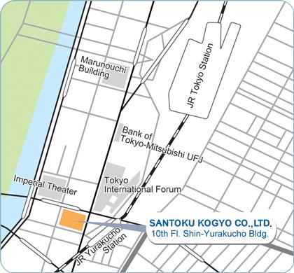 map of Head Office